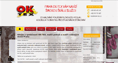 Desktop Screenshot of ok-tex.cz